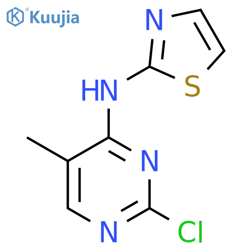 N-(2-Chloro-5-methylpyrimidin-4-yl)thiazol-2-amine structure
