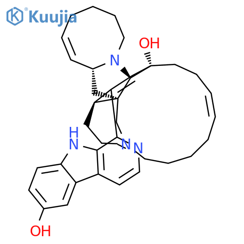 1,13-Etheno-4,21a-methano-1H-azocino[1',2':1,5]pyrrolo[3,2-e]azacyclopentadecin-13(13aH)-ol,2,3,5,6,7,8,11,12,15,16,17,18,20a,21-tetradecahydro-24-(6-hydroxy-9H-pyrido[3,4-b]indol-1-yl)-,(1R,9Z,13S,13aR,20aR,21aR)- structure