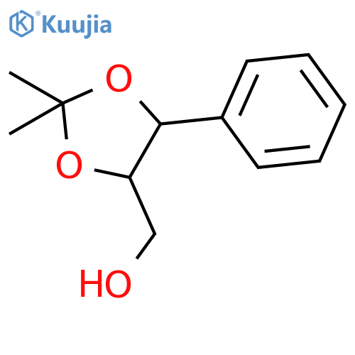 1,3-Dioxolane-4-methanol, 2,2-dimethyl-5-phenyl-, (4S,5R)- structure