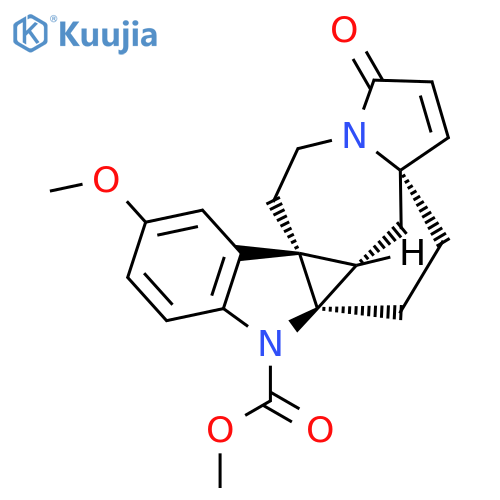 5H,9H-5a,6a-Ethanopyrrolo[1'',2'':1',7']azepino[4',5':2,3]cycloprop[1,2-b]indole-5-carboxylicacid, 5b,6,11,12-tetrahydro-2-methoxy-9-oxo-, methyl ester,(5aR,5bS,6aR,12aR)-rel-(-)- (9CI) structure