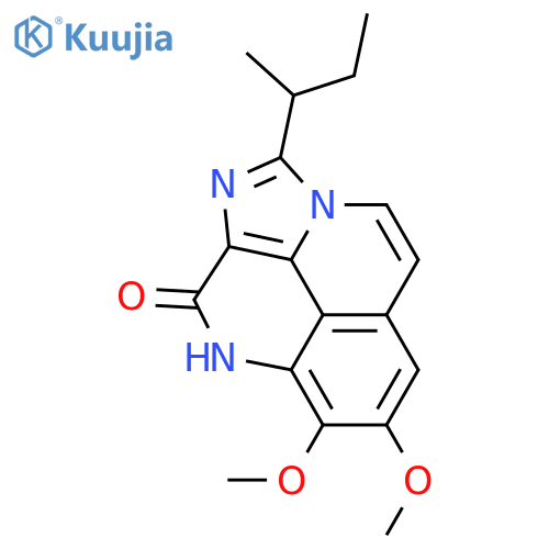 2-Isopropyl-7,8-dimethoxybenz[de]imidazo[4,5,1-ij][1,6]naphthyridin-10(9H)-one; 2-(1-Methylpropyl) analogue structure