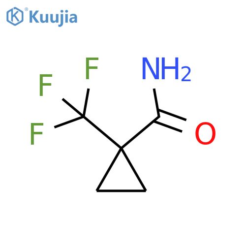 1-(Trifluoromethyl)cyclopropane-1-carboxamide structure