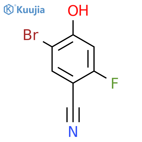 5-Bromo-2-fluoro-4-hydroxy-benzonitrile structure