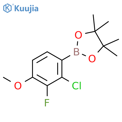 2-(2-Chloro-3-fluoro-4-methoxyphenyl)-4,4,5,5-tetramethyl-1,3,2-dioxaborolane structure