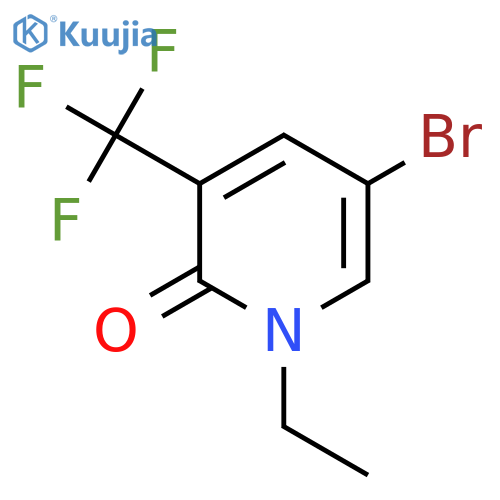 5-Bromo-1-ethyl-3-(trifluoromethyl)pyridin-2(1H)-one structure