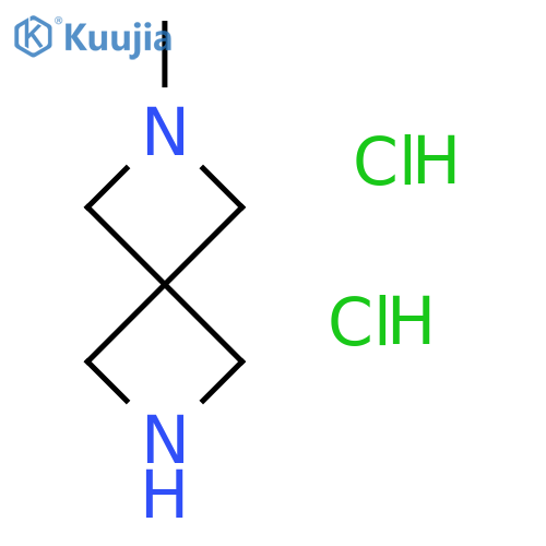 2-methyl-2,6-diazaspiro[3.3]heptane;dihydrochloride structure
