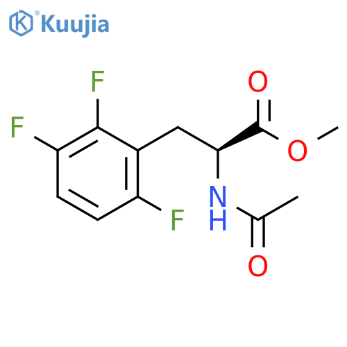 methyl 2-acetamido-3-(2,3,6-trifluorophenyl)propanoate structure