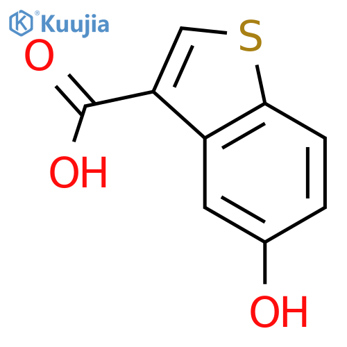 5-Hydroxy-1-benzothiophene-3-carboxylic Acid structure