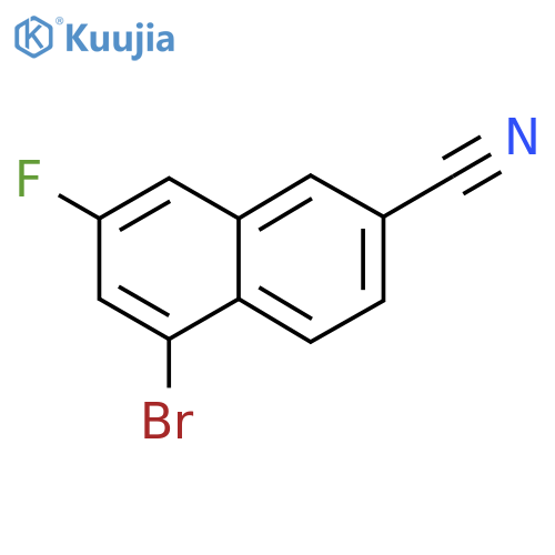 5-Bromo-7-fluoro-2-naphthonitrile structure
