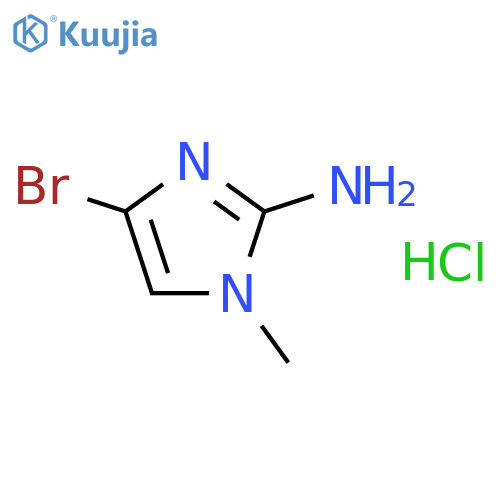 4-bromo-1-methyl-imidazol-2-amine;hydrochloride structure