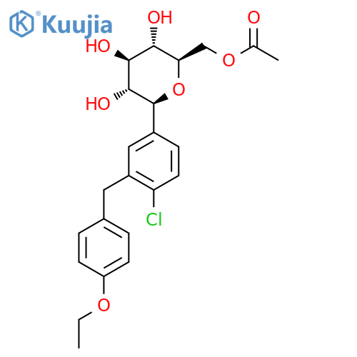 Dapagliflozin mono acetyl impurity structure