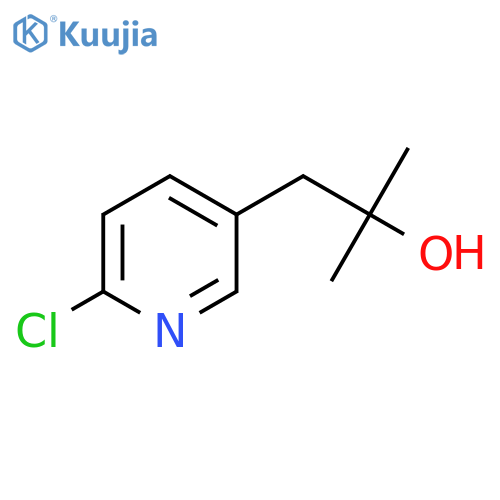 1-(6-chloropyridin-3-yl)-2-methylpropan-2-ol structure