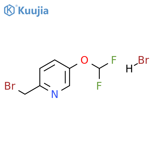 2-(bromomethyl)-5-(difluoromethoxy)pyridine;hydrobromide structure