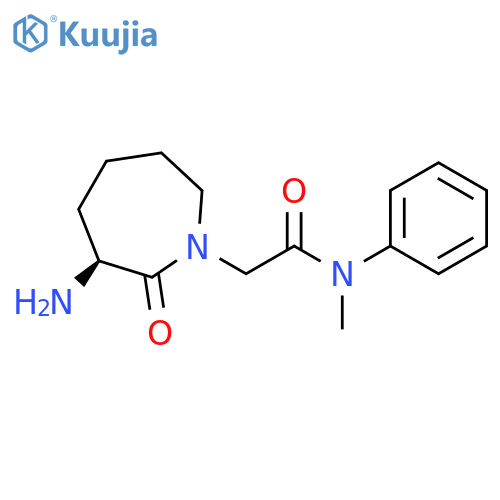 2-[(3S)-3-amino-2-oxo-azepan-1-yl]-N-methyl-N-phenyl-acetamide structure
