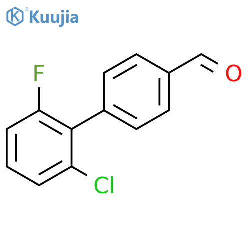 2'-Chloro-6'-fluoro[1,1'-biphenyl]-4-carboxaldehyde structure