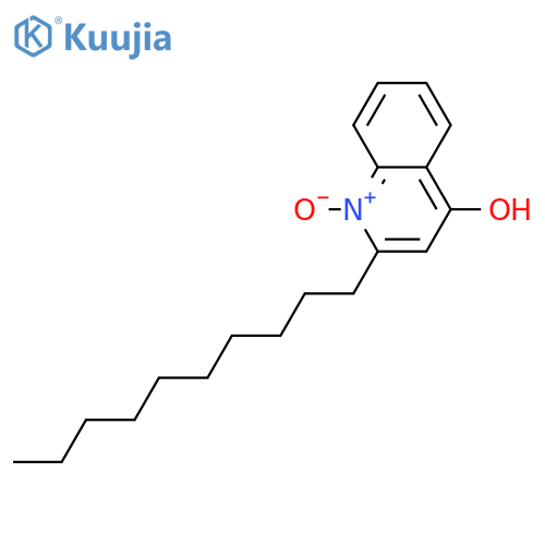 2-Decyl-4-hydroxyquinoline; N-Oxide structure