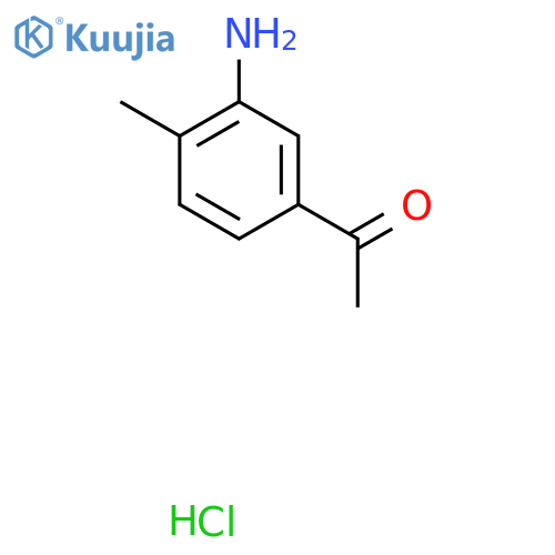 1-(3-Amino-4-methylphenyl)ethanone hydrochloride structure