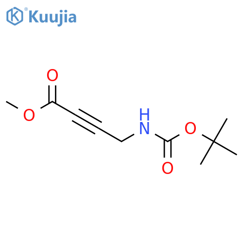 Methyl 4-((tert-butoxycarbonyl)amino)but-2-ynoate structure