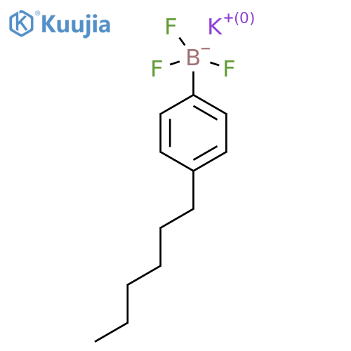 Potassium trifluoro(4-hexylphenyl)boranuide structure