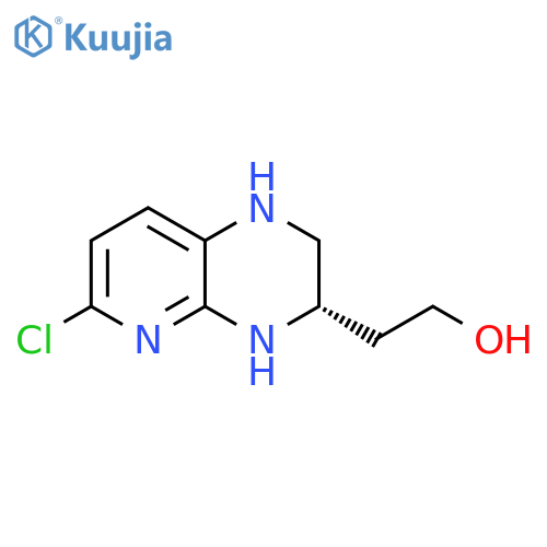 2-[(3S)-6-chloro-1H,2H,3H,4H-pyrido[2,3-b]pyrazin-3-yl]ethan-1-ol structure