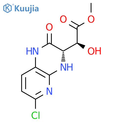 methyl (2S)-2-[(3S)-6-chloro-2-oxo-1H,2H,3H,4H-pyrido[2,3-b]pyrazin-3-yl]-2-hydroxyacetate structure