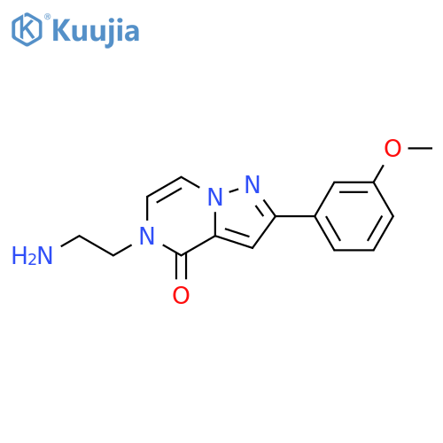 5-(2-Aminoethyl)-2-(3-methoxyphenyl)-pyrazolo1,5-apyrazin-4(5H)-one structure