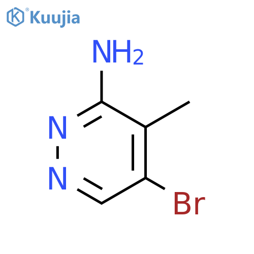 5-bromo-4-methylpyridazin-3-amine structure