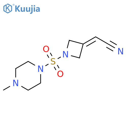 2-{1-[(4-methylpiperazin-1-yl)sulfonyl]azetidin-3-ylidene}acetonitrile structure