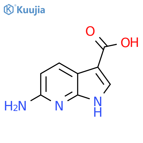 6-amino-1H-pyrrolo[2,3-b]pyridine-3-carboxylic acid structure