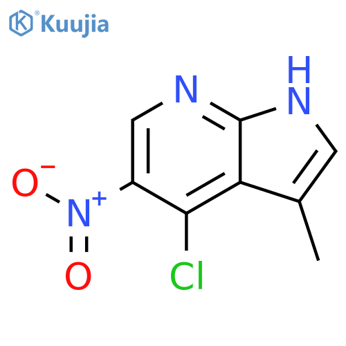 4-chloro-3-methyl-5-nitro-1H-pyrrolo[2,3-b]pyridine structure
