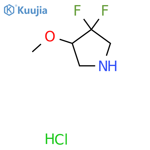 3,3-difluoro-4-methoxy-pyrrolidine;hydrochloride structure
