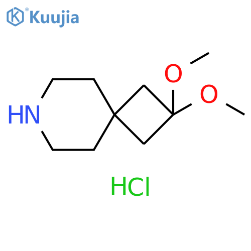 2,2-dimethoxy-7-azaspiro[3.5]nonane;hydrochloride structure