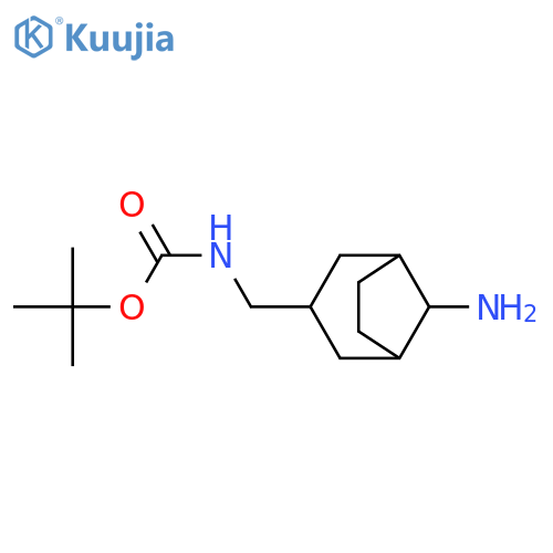 tert-butyl N-[(8-amino-3-bicyclo[3.2.1]octanyl)methyl]carbamate structure