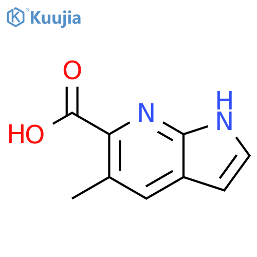 5-methyl-1H-pyrrolo[2,3-b]pyridine-6-carboxylic acid structure