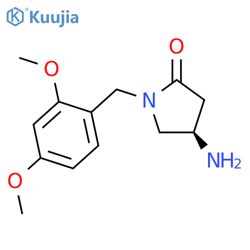 (4R)-4-amino-1-[(2,4-dimethoxyphenyl)methyl]pyrrolidin-2-one structure