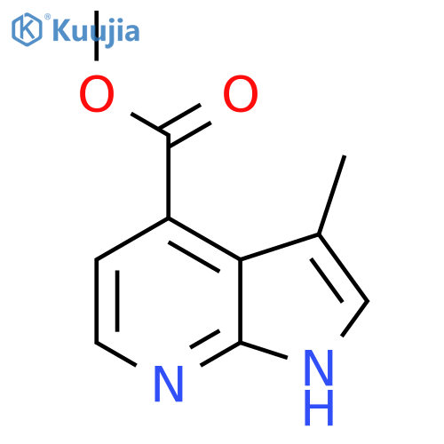 Methyl 3-methyl-1H-pyrrolo[2,3-b]pyridine-4-carboxylate structure
