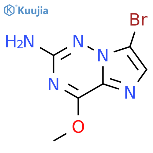 7-Bromo-4-methoxyimidazo[2,1-f][1,2,4]triazin-2-amine structure