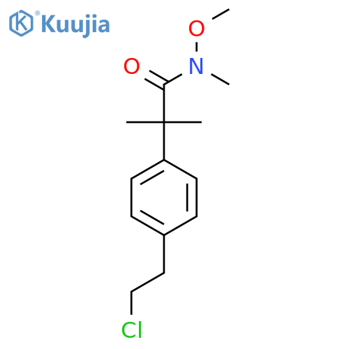 4-(2-Chloroethyl)-N-methoxy-N,a,a-trimethyl-benzeneacetamide structure