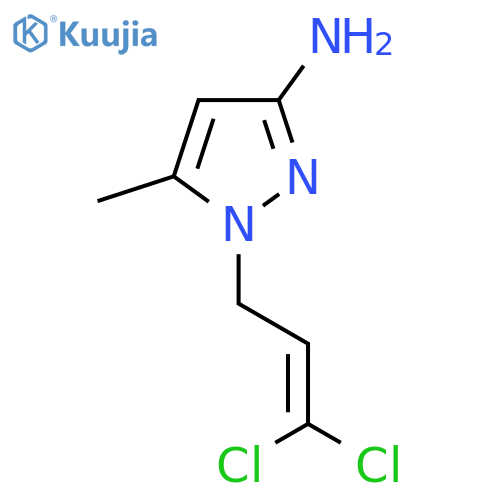 1-(3,3-dichloroprop-2-en-1-yl)-5-methyl-1H-pyrazol-3-amine structure