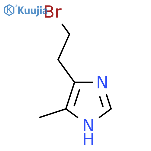 5-(2-bromoethyl)-4-methyl-1H-imidazole structure
