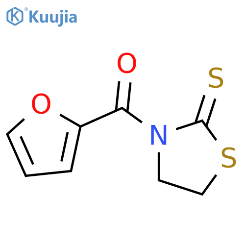 3-(furan-2-carbonyl)-1,3-thiazolidine-2-thione structure
