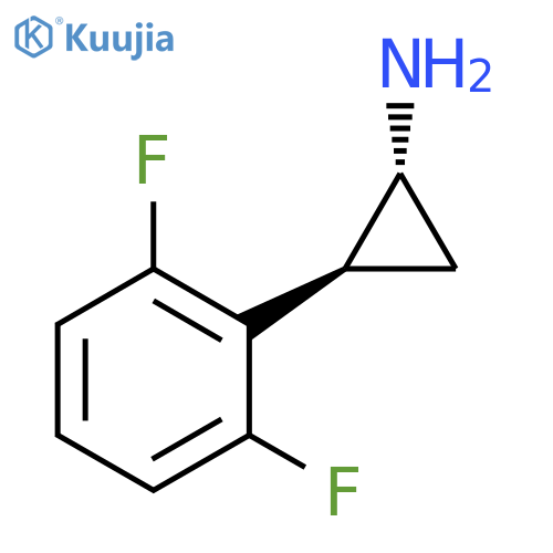 rac-(1R,2S)-2-(2,6-difluorophenyl)cyclopropan-1-amine structure