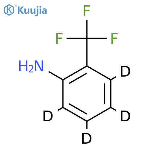 2-Trifluoromethylaminobenzene-3,4,5,6-d4 structure