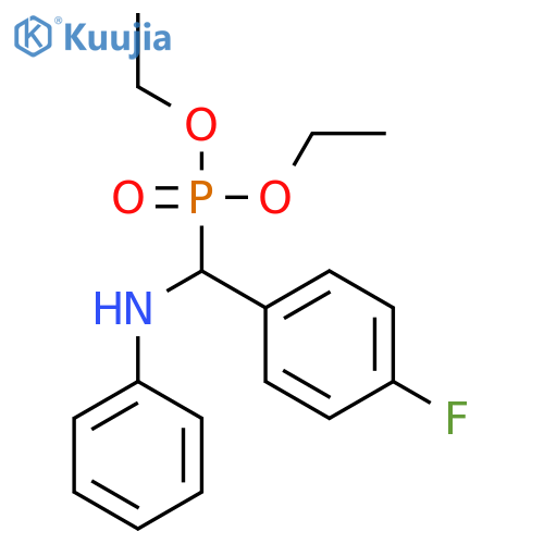 Phosphonic acid, [(4-fluorophenyl)(phenylamino)methyl]-, diethyl ester structure