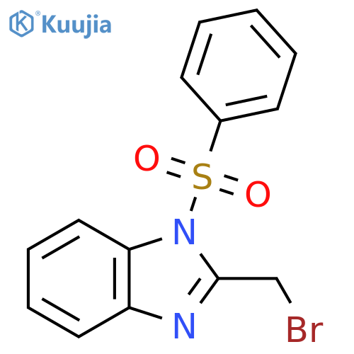 2-(Bromomethyl)-1-(phenylsulfonyl)-1H-benzo[d]imidazole structure