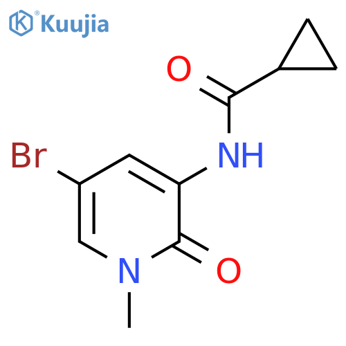 N-(5-Bromo-1-methyl-2-oxo-1,2-dihydropyridin-3-yl)cyclopropanecarboxamide structure