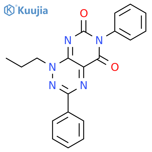 Pyrimido[5,4-e]-1,2,4-triazine-5,7(1H,6H)-dione, 3,6-diphenyl-1-propyl- structure