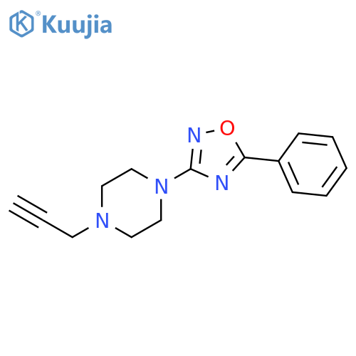 1-(5-Phenyl-1,2,4-oxadiazol-3-yl)-4-(2-propyn-1-yl)piperazine structure