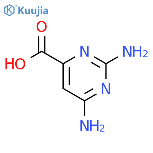 2,6-diaminopyrimidine-4-carboxylic acid structure