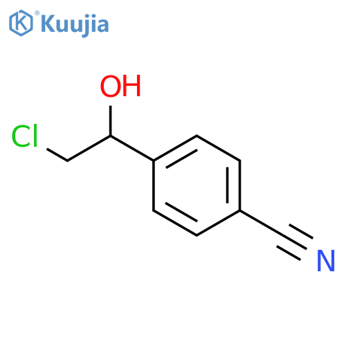 4-(2-chloro-1-hydroxyethyl)benzonitrile structure